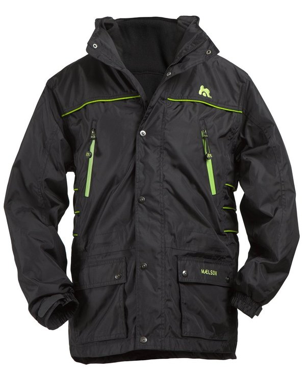 R-Flow™ Jacket Men S/M: 46/48* cm, Black / Green